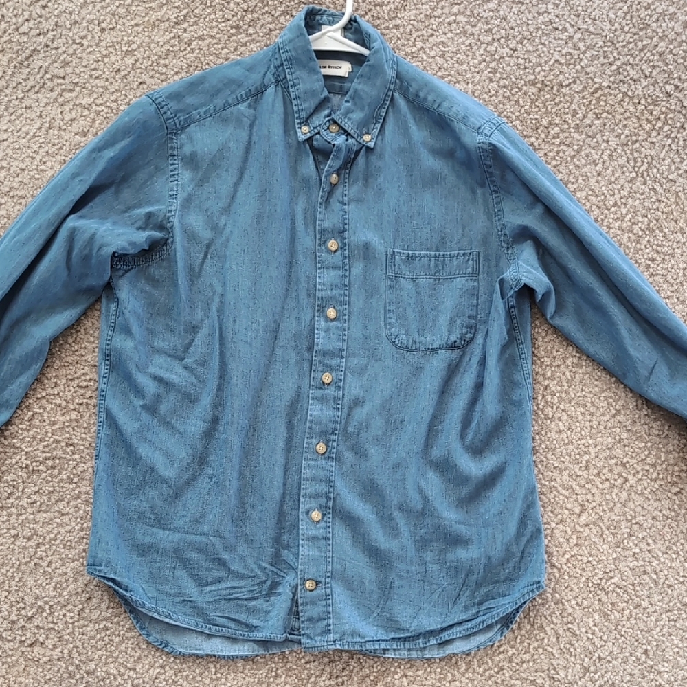 Taylor Stitch Denim Blue Button-Down Shirt